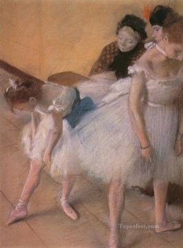 Antes del ensayo 1880 Impresionista bailarín de ballet Edgar Degas Pinturas al óleo